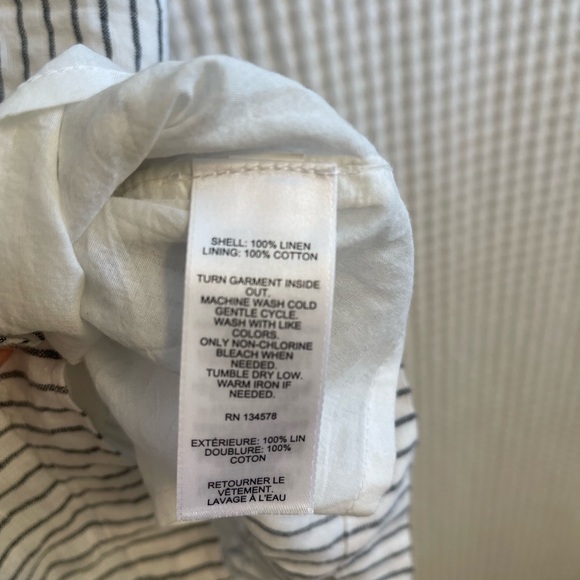 VIneyard Vines jet stripe linen romper - Picture 5 of 5